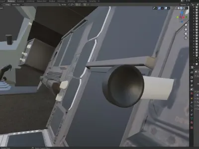 AIRBUS A340 COCKPIT 3D model