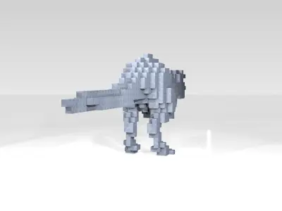 Tyrannosaurus Voxel 3D model