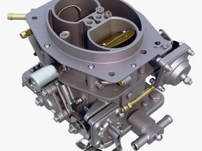 Classic Carburetor Fuel System M1 3D model