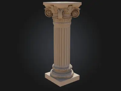 Corinthian Elegance  Classical Beauty in Architectural Detail 3D model