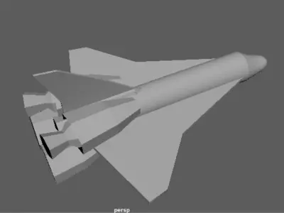spacecraft 3D model