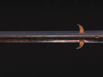 Fantasy Longsword Low-poly 3D model purchase