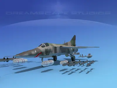MIG-27 Flogger V02 USSR 3D model