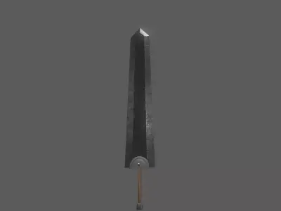 Berserk Sword Dragonslayer Free low-poly 3D model
