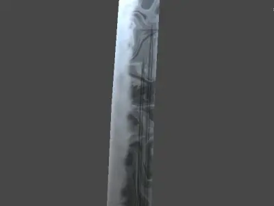 katana3 samurai sword Low-poly 3D model