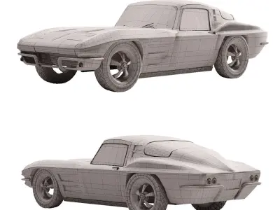 Chevrolet Corvette 1963 3D model