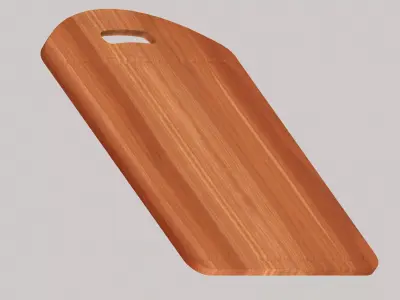 Wooden chopping board Free low-poly 3D model purchase