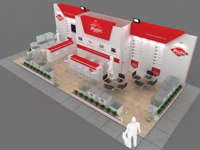 Exhibition Stand - ST0048 3D model