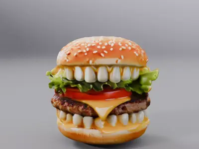 Monster burger 3D model