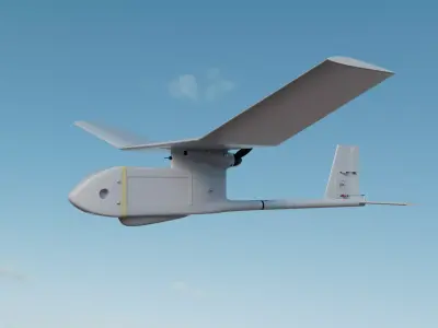 RQ-11 Big Crow US military drone small UAV portable drone 3D model