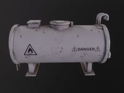 Fueltank 3D Model Low-poly 3D model