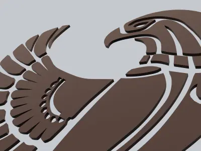 Egyptian Symbols - 056 - Topology Low-poly 3D model