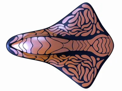 Alien space shuttle 3D model