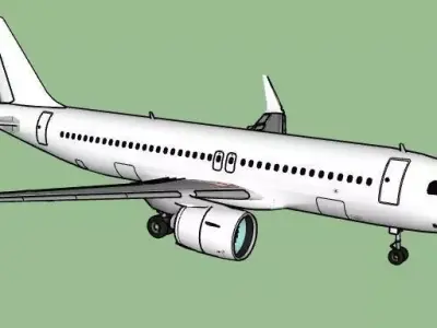 Airbus A320-200 WINGLET 3D model