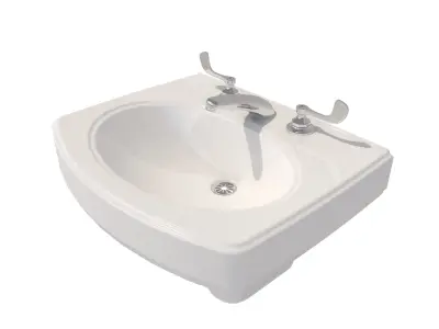Sink-001 bathroom sink 3D model