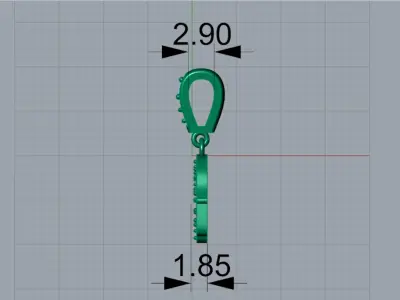 hand jewelry pendant jp0151 Free 3D print model