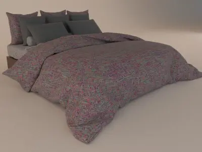 Modern Bed 3d Model Free 3D model