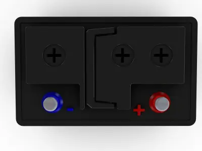 Car battery 3D model