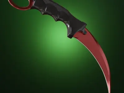 The Karambit - CS GO FanArt Low-poly 3D model