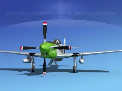 P-51D Mustang Daddys Girl 3D model