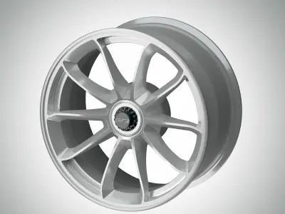Photorealistic Sport Car Rim Free 3D model