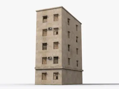  Arab Middle East Building x24 Low-poly 3D model