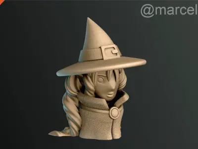 Classic Witch Halloween Decoration Free 3D print model