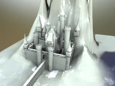Frozen Castle 3D model