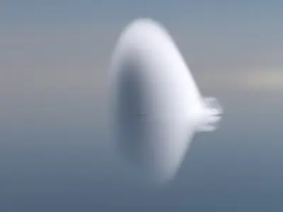 High Speed Sonic Compression Cloud VDB For Blender 3D model