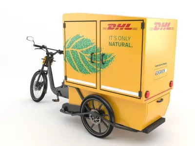 DHL delivery bike 3D model