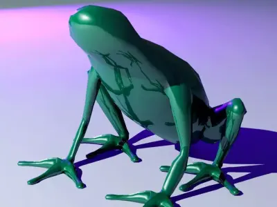 Frog Character Free low-poly 3D model