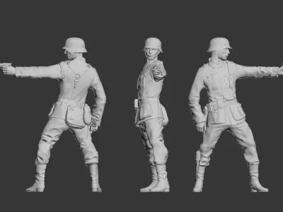 German soldiers 3D print model