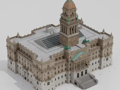 Wayne County Building 3D model