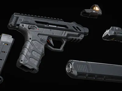 Pistol Concept 3D model