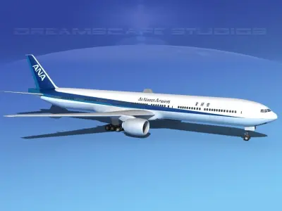 Boeing 777-300 ANA 3D model
