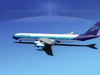 Airbus A340-600 First Air 3D model