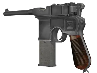 Mauser Broomhandle 1912 3D model