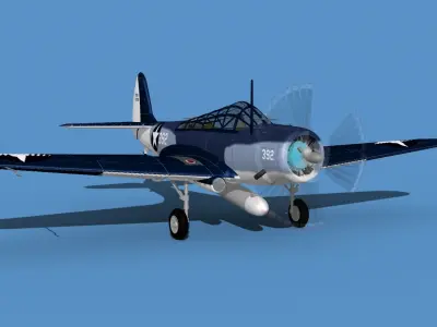 Douglas TBD-1 Devestator V20 3D model