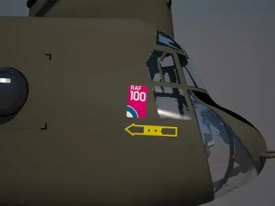 Royal Air force Chinook CH 47 3D model