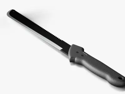 Military Machete Knife 1 3D model
