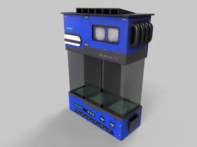 Sci-Fi Aquarium V1- 004 Low-poly 3D model