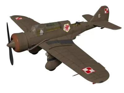 PZL23 Karas 3D model