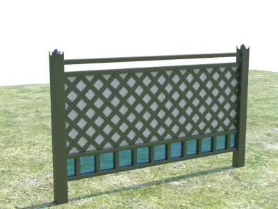 fence for outside Free 3D model