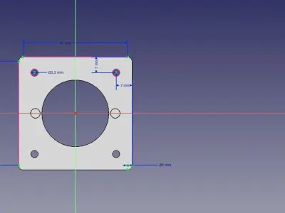 Simple holder for 28BYJ-48 Stepper Motor Free 3D print model