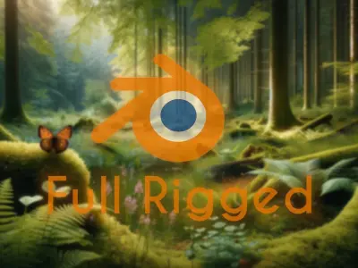 Winged Elegance 3D Butterfly Model Low-poly 3D model