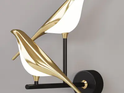 Bird Wall Lamp 3D model