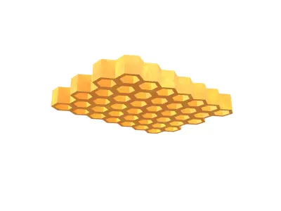 Honeycomb v1 001 Low-poly 3D model