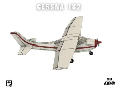 Cessna 182 Skylane - STL files for 3D printing 3D print model