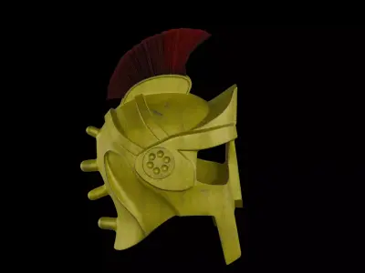 Rome Souvenir Helmet 3D Visualization Free 3D model