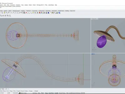 Classic Style Lamp Free 3D model